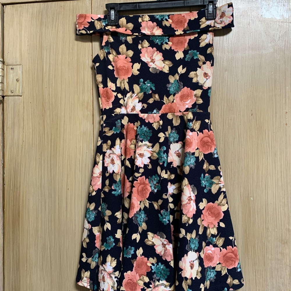 Off the shoulder floral dress